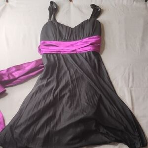 Trixxi Black and Purple Prom Dress